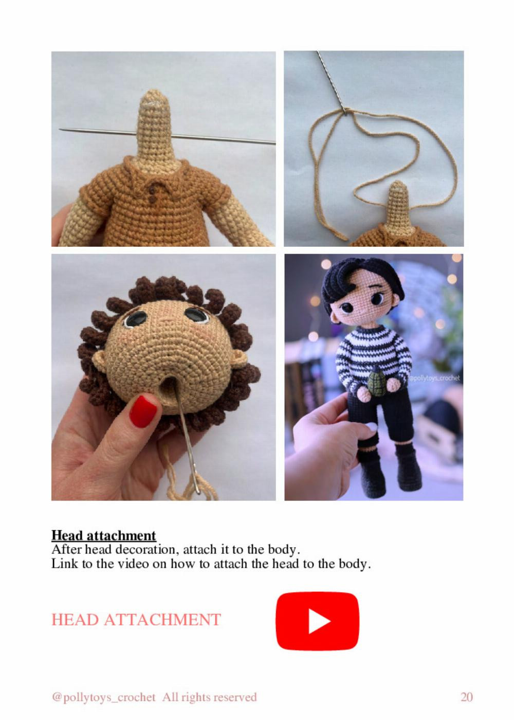 PATTERN CROCHET DOLL PAGSLY ADDAMS