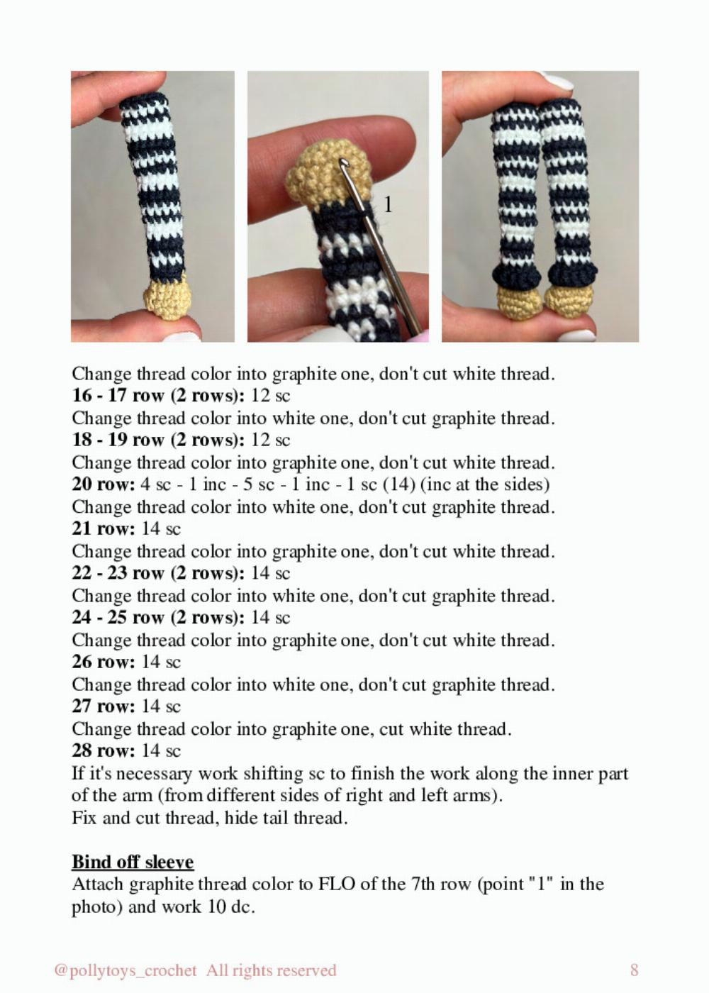 PATTERN CROCHET DOLL PAGSLY ADDAMS