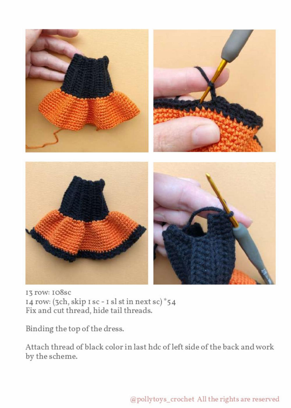 PATTERN CROCHET DOLL WITCH PHOEBE