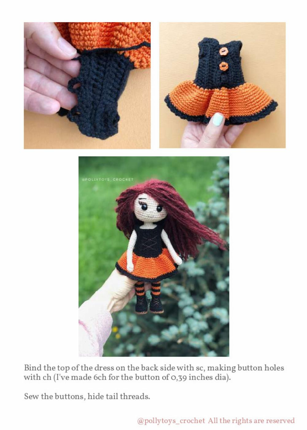 PATTERN CROCHET DOLL WITCH PHOEBE