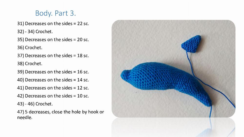 Pattern for crochet Dolphin