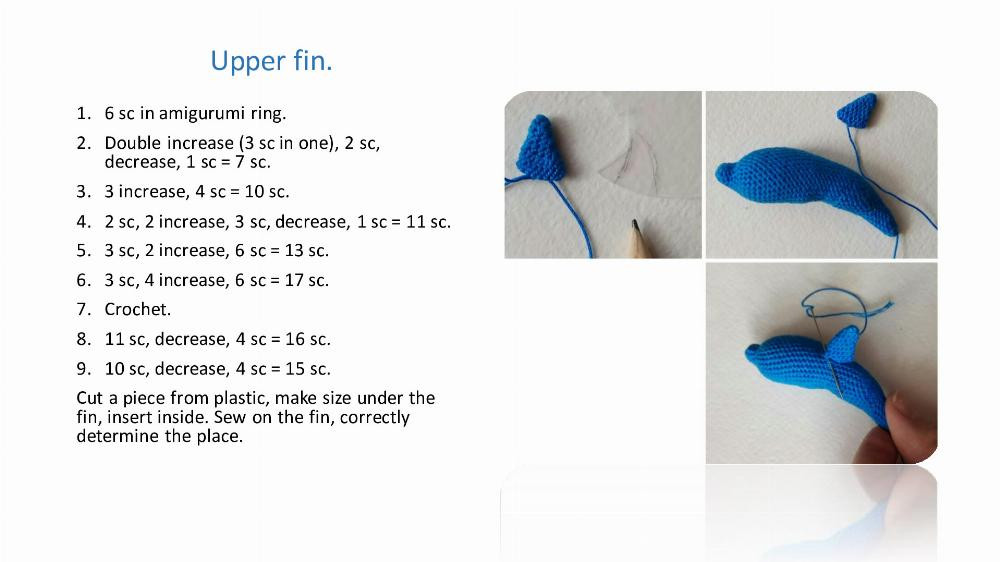 Pattern for crochet Dolphin