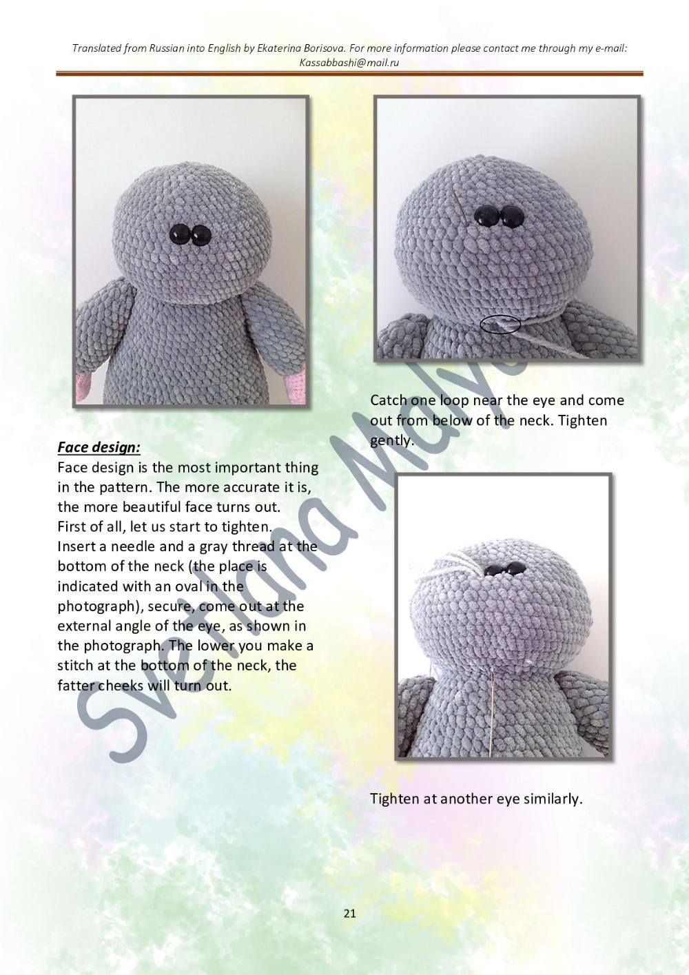 PATTERN & TUTORIAL Little mouse Gus (only crochet hook)