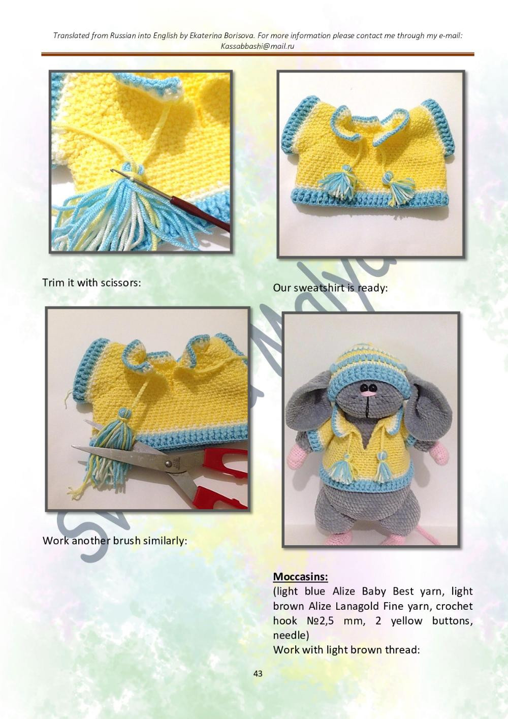 PATTERN & TUTORIAL Little mouse Gus (only crochet hook)