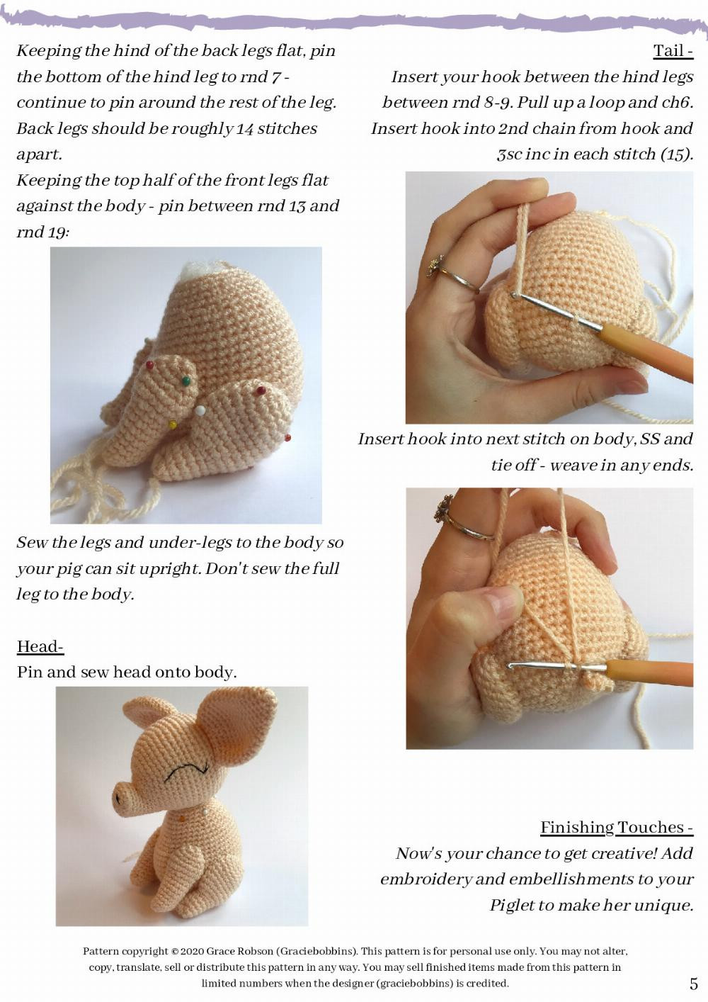 Penelope the Piglet A free pattern