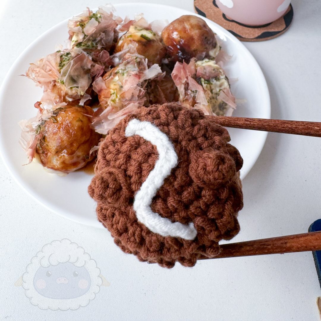 pig takoyaki free pattern