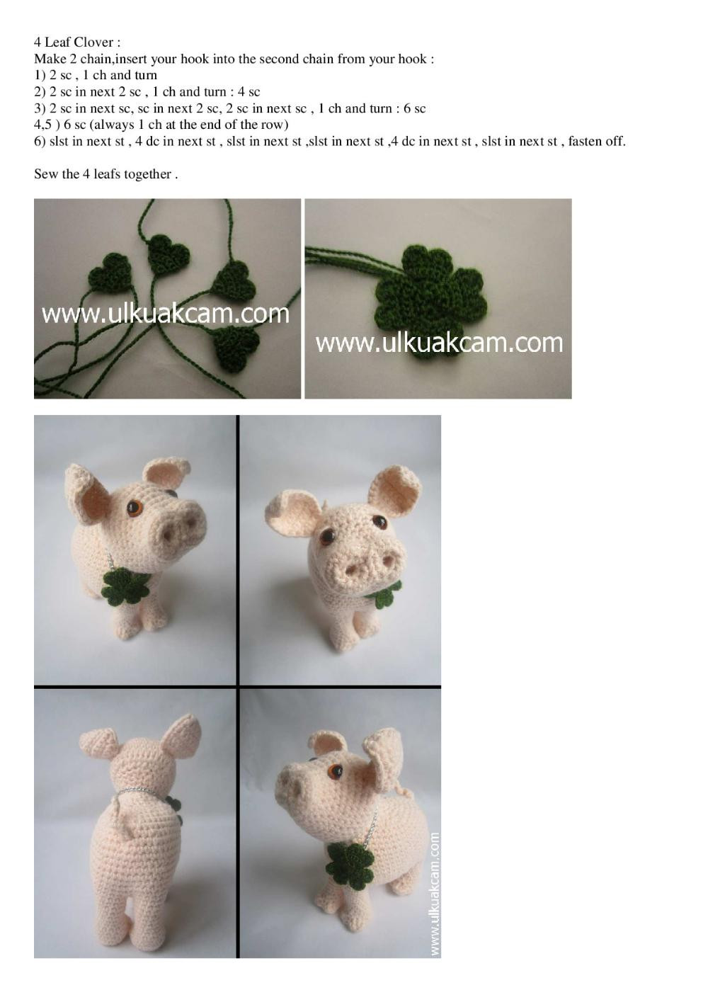 PIGGY PATTERN crochet pattern