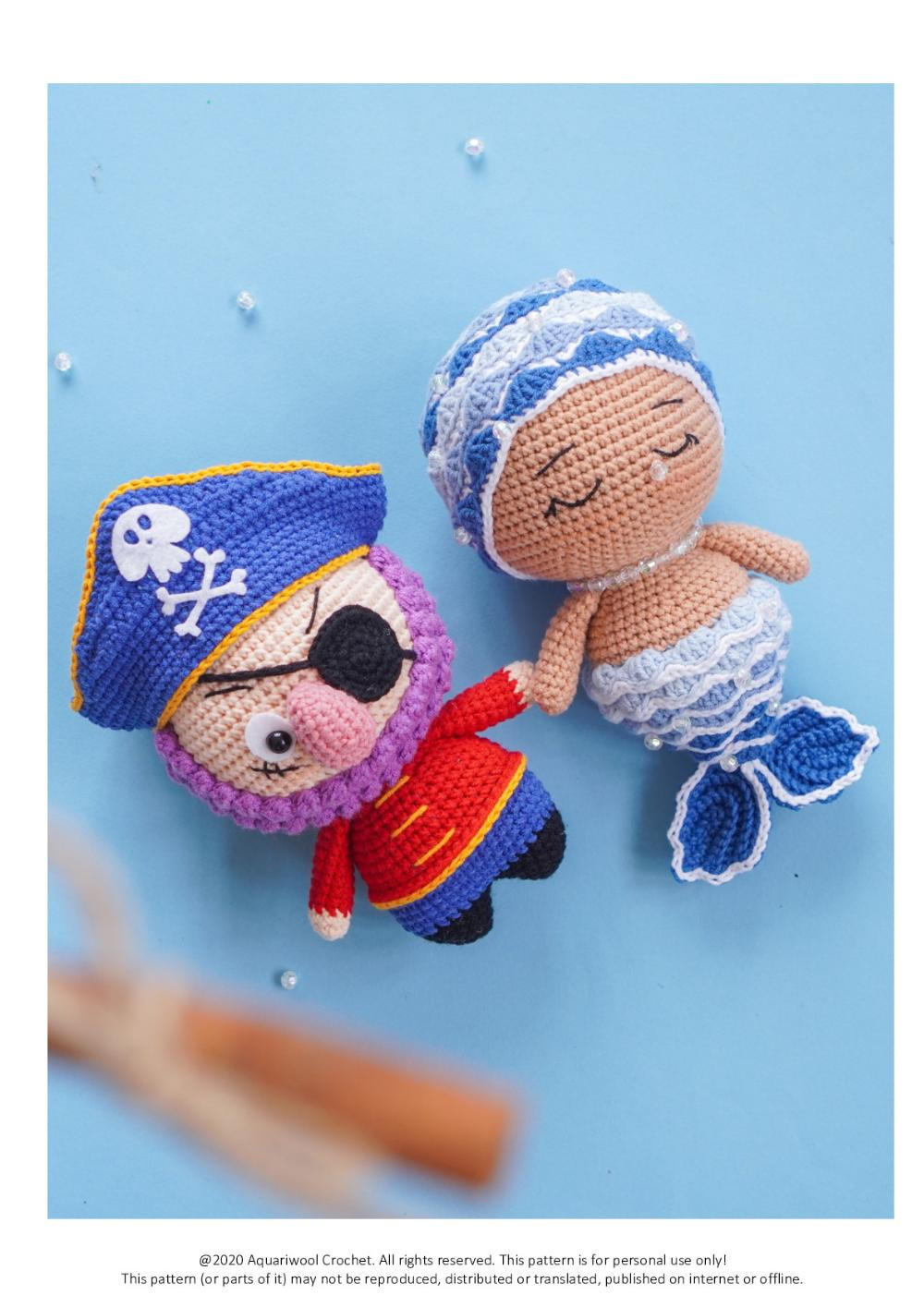 PILAP-PIRATE CAPTAIN crochet pattern