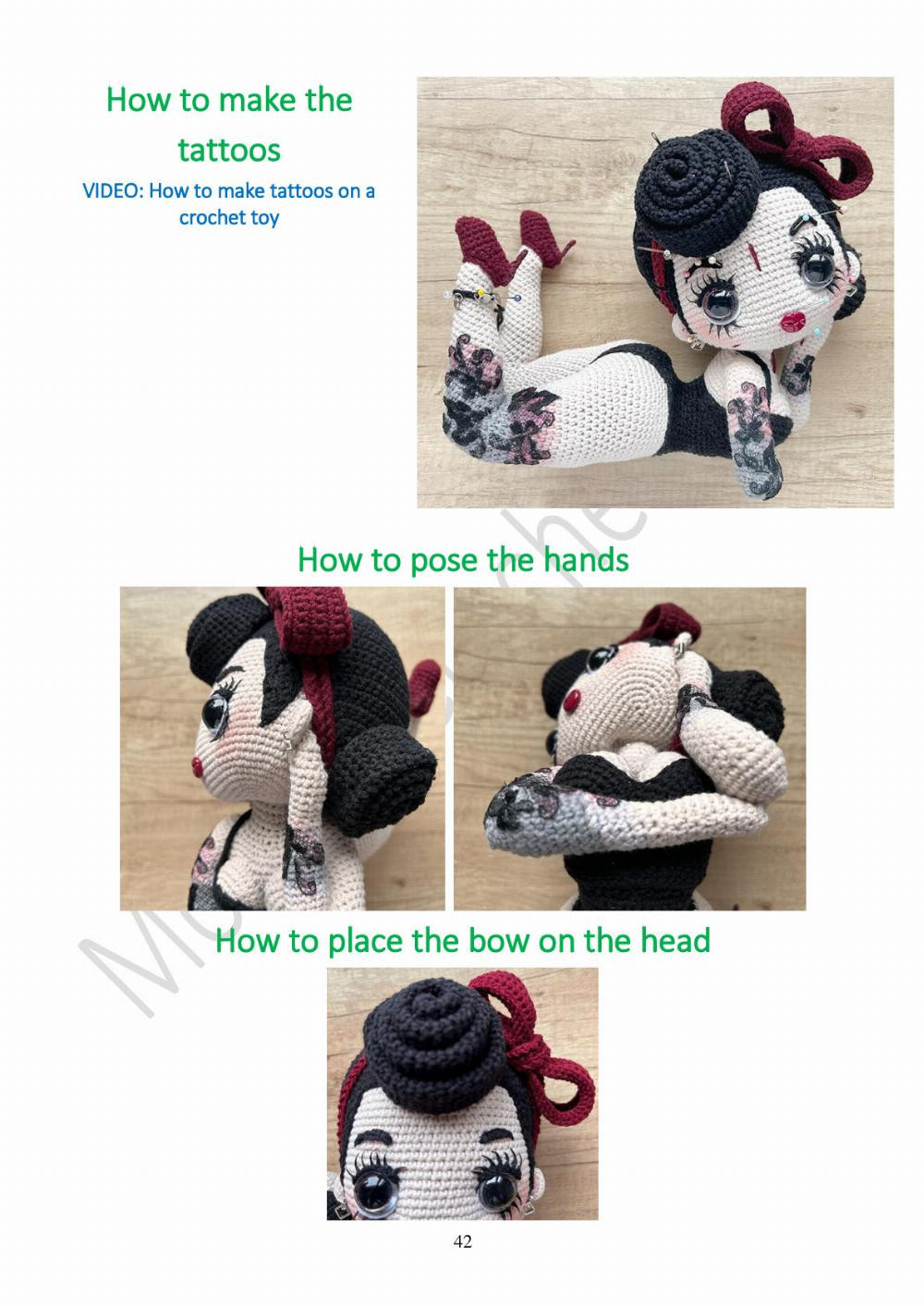 Pin-up girl Crochet pattern