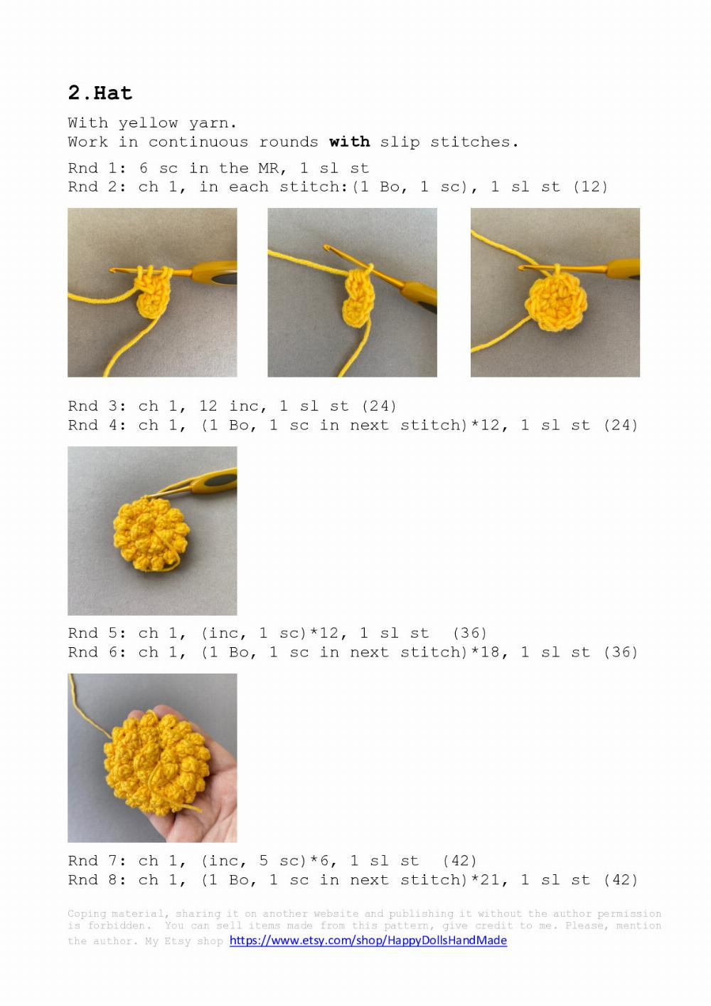 Pineapple Gnome crochet pattern