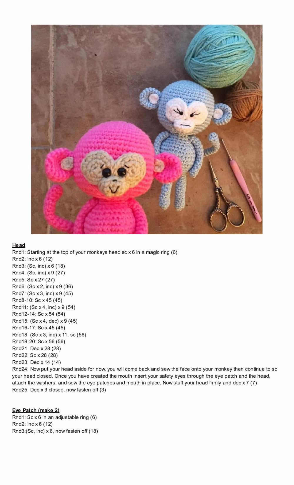 pink Monkey Pattern