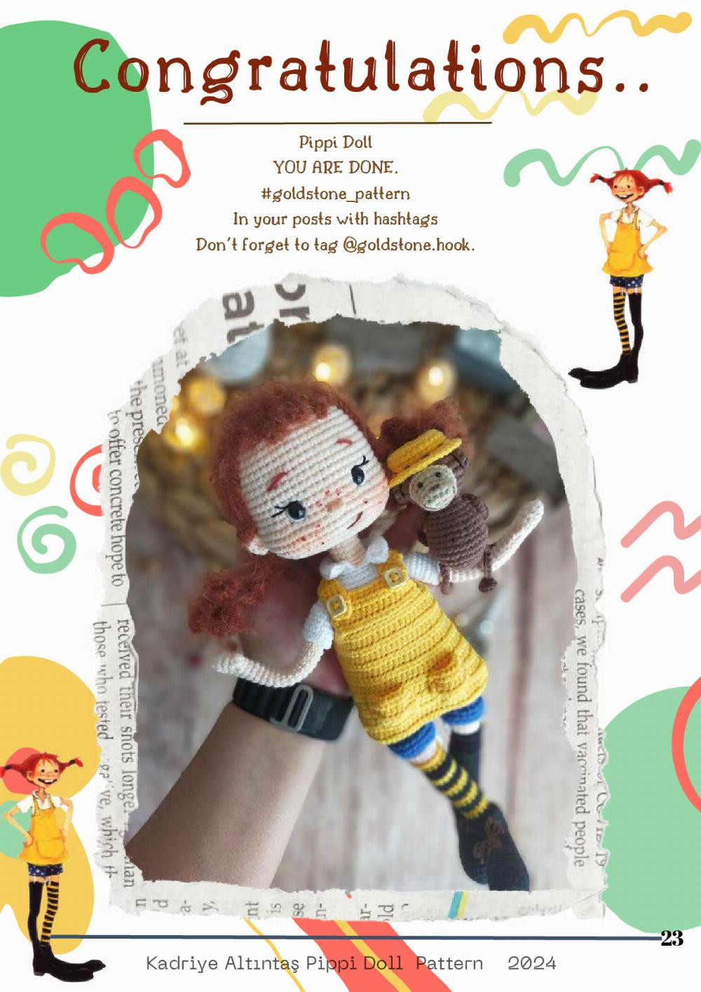 PİPPİ DOLL crochet patttern