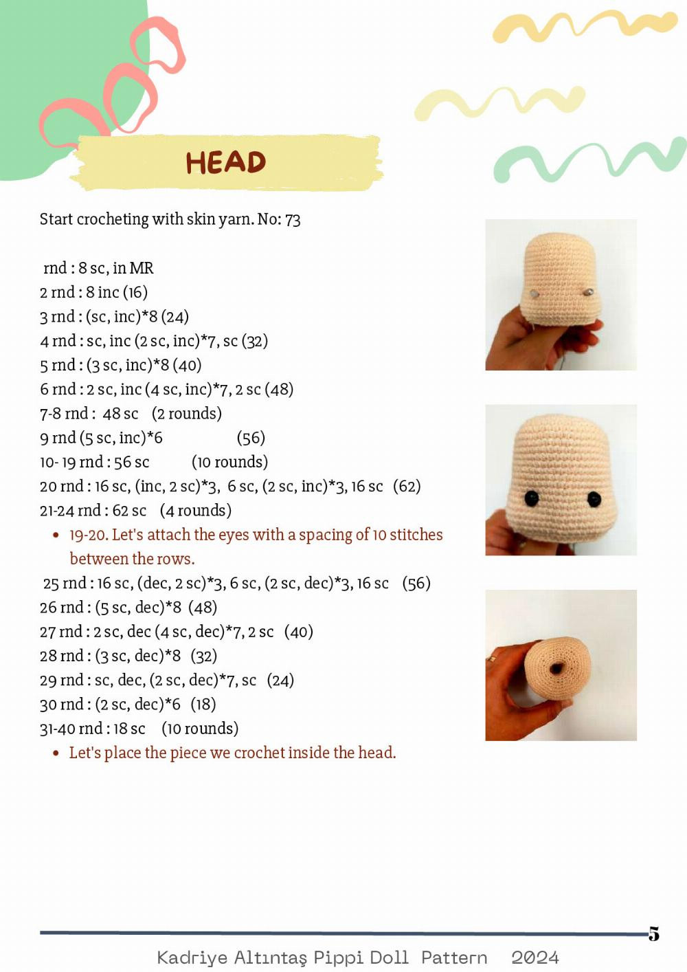 PİPPİ DOLL crochet patttern