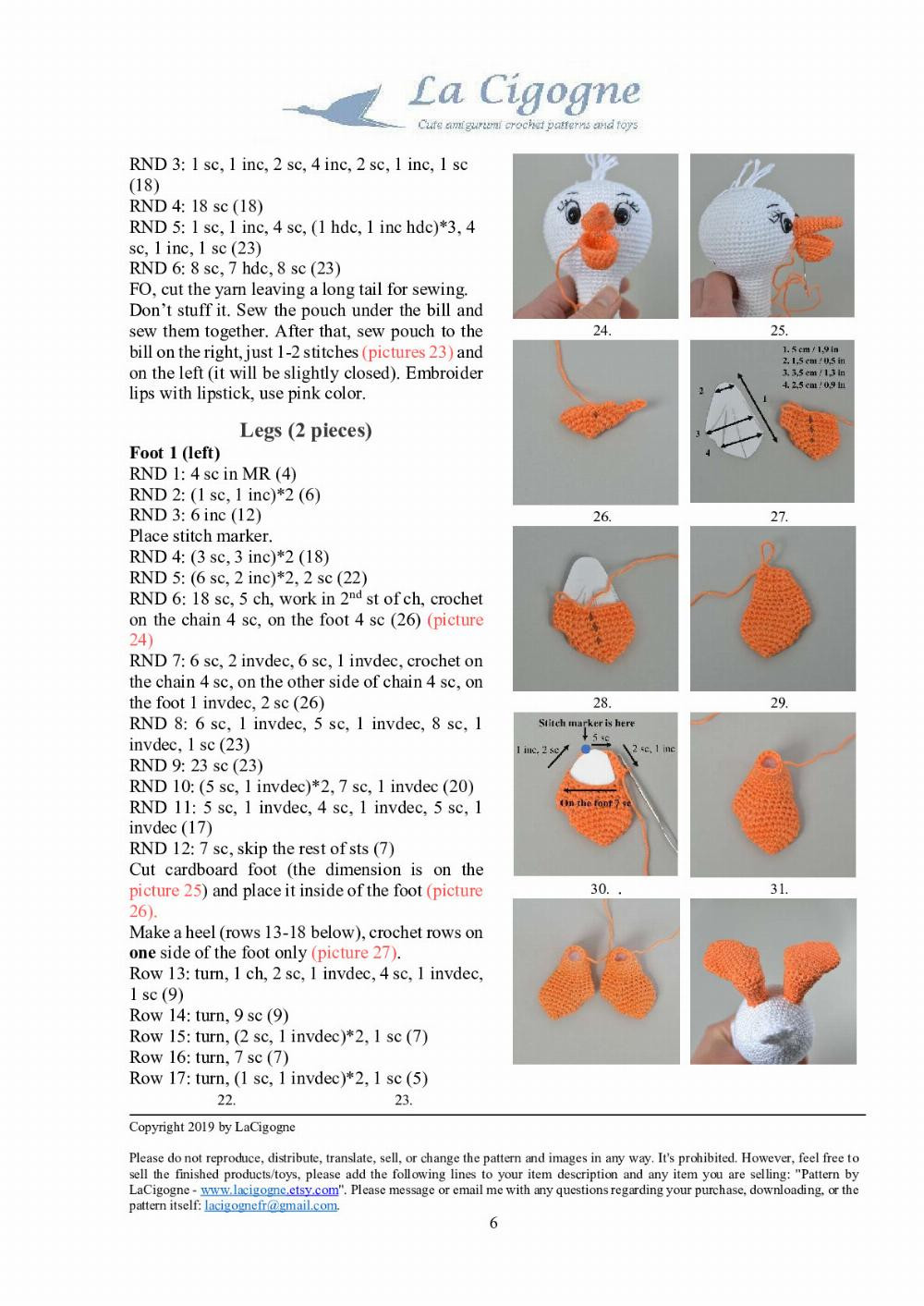 Pollie the Pelican Crochet pattern