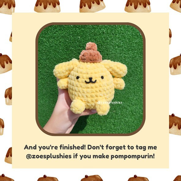 pompompurin free pattern