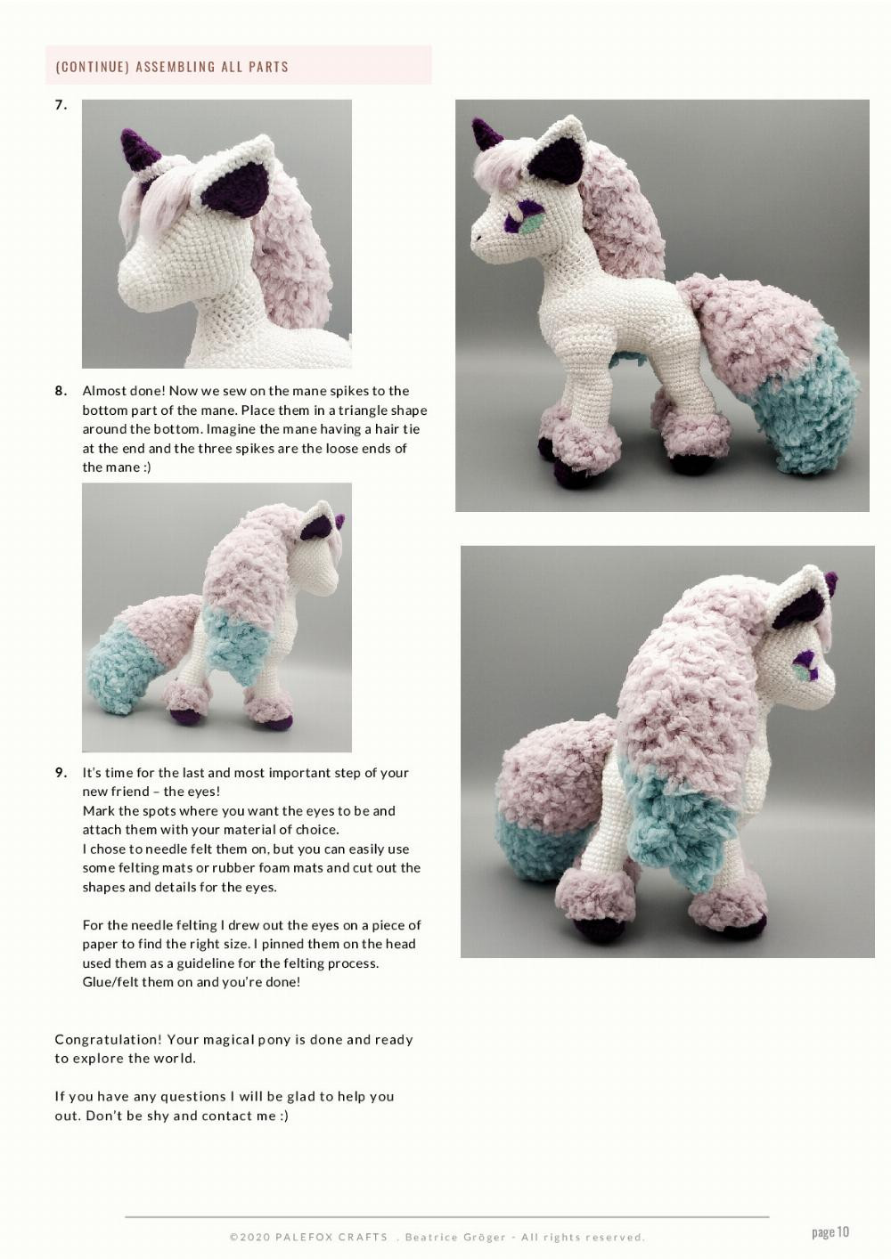 PONYTA GALARIAN VARIANT CROCHET PATTERN unicorn