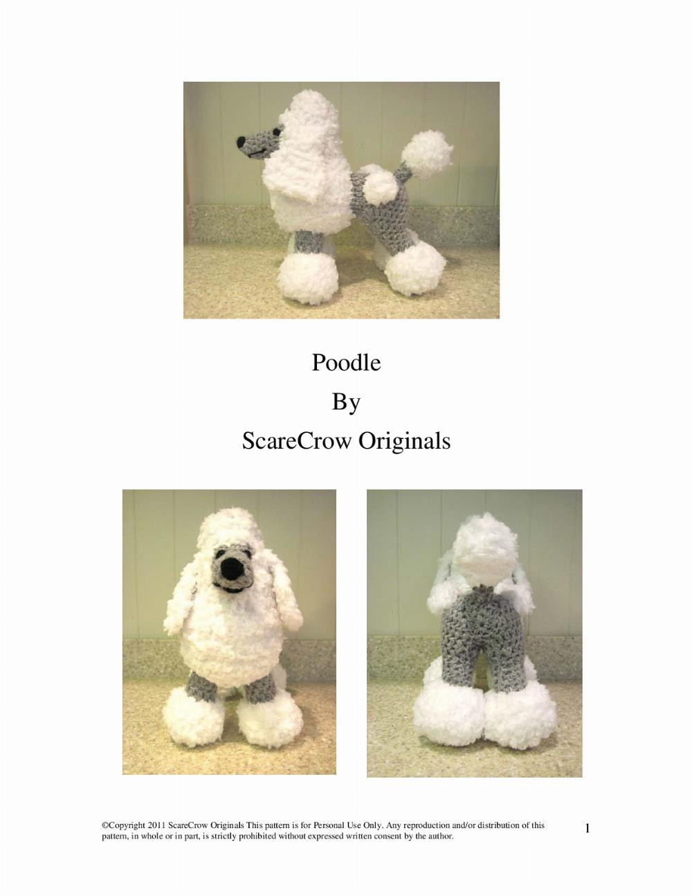 poodle dog crochet pattern