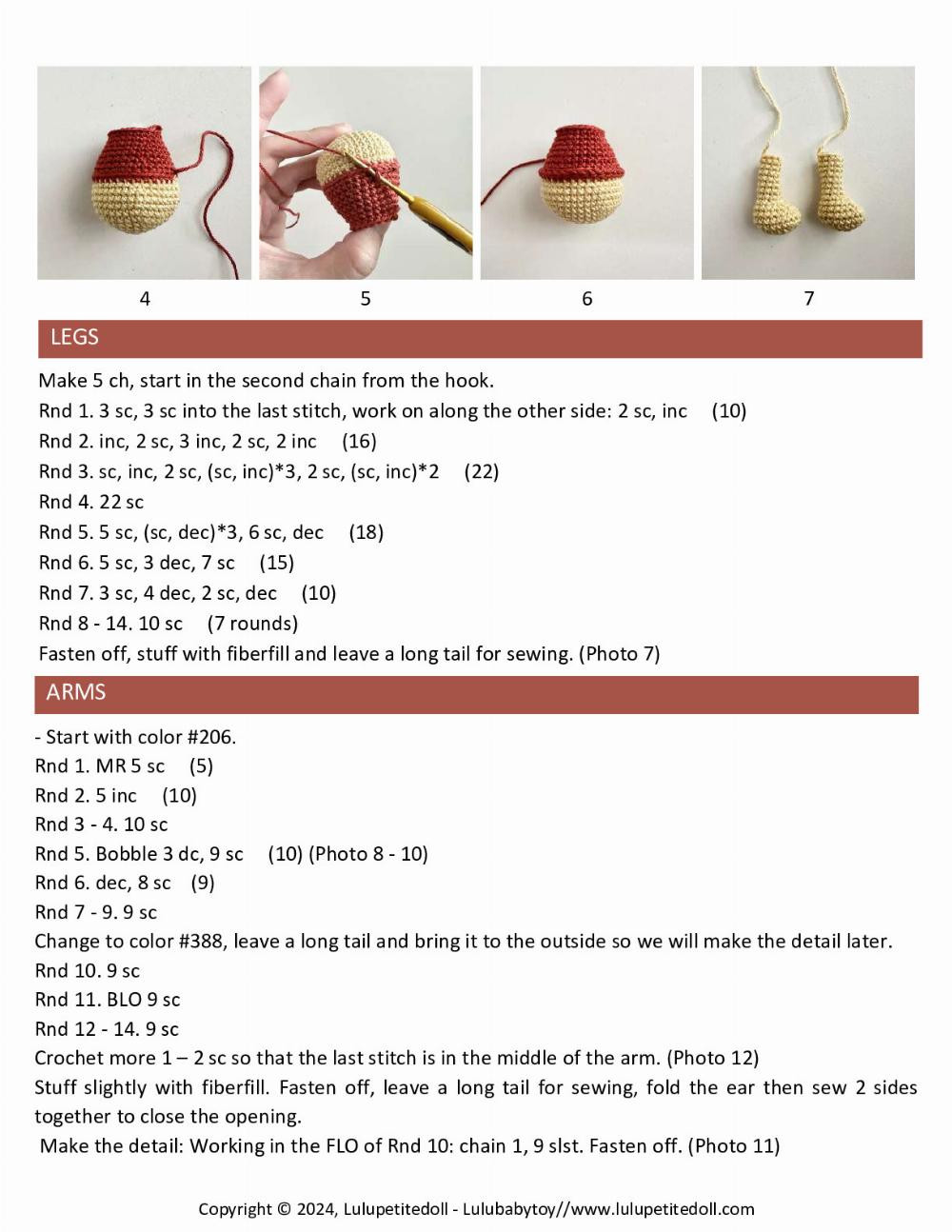 Pooh Rattle crochet pattern