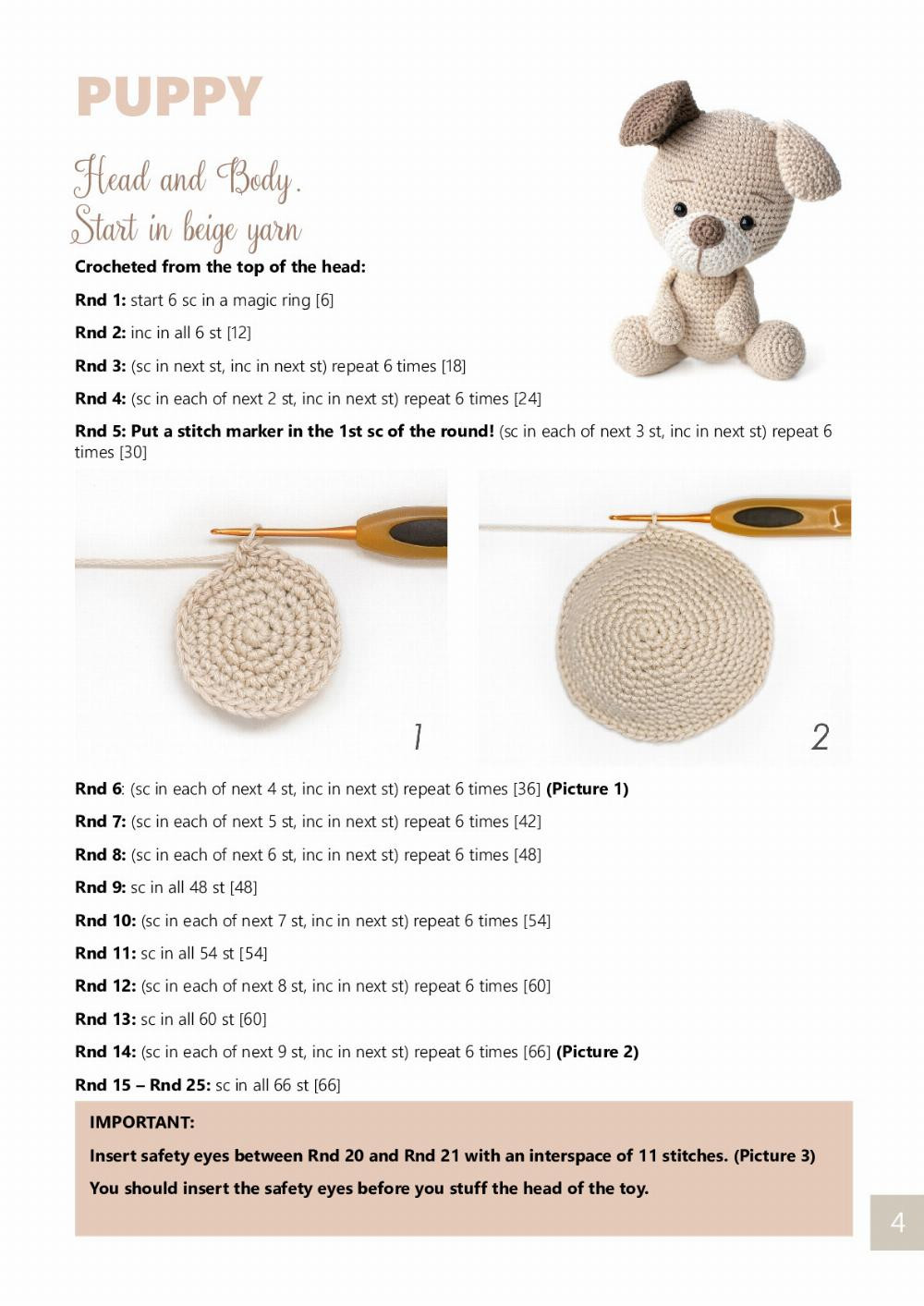 puppy dog crochet pattern