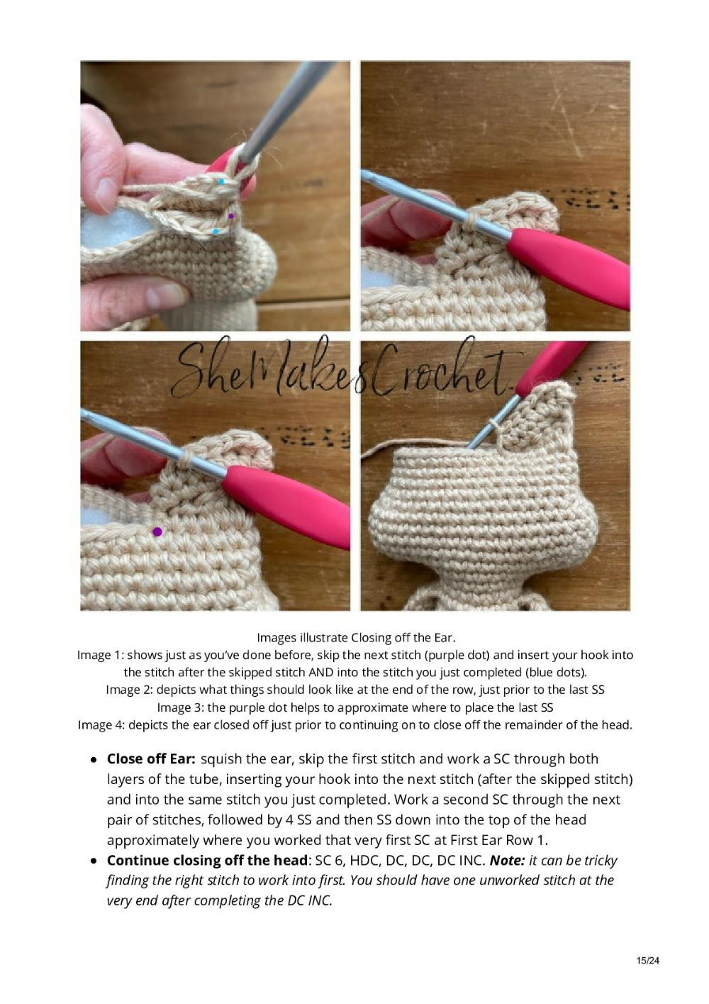 Rag Doll Fox crochet pattern