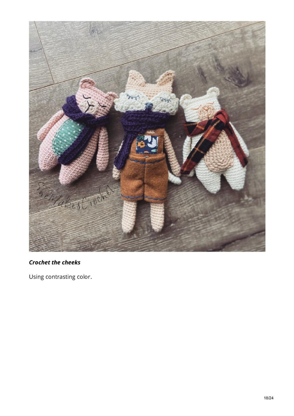 Rag Doll Fox crochet pattern