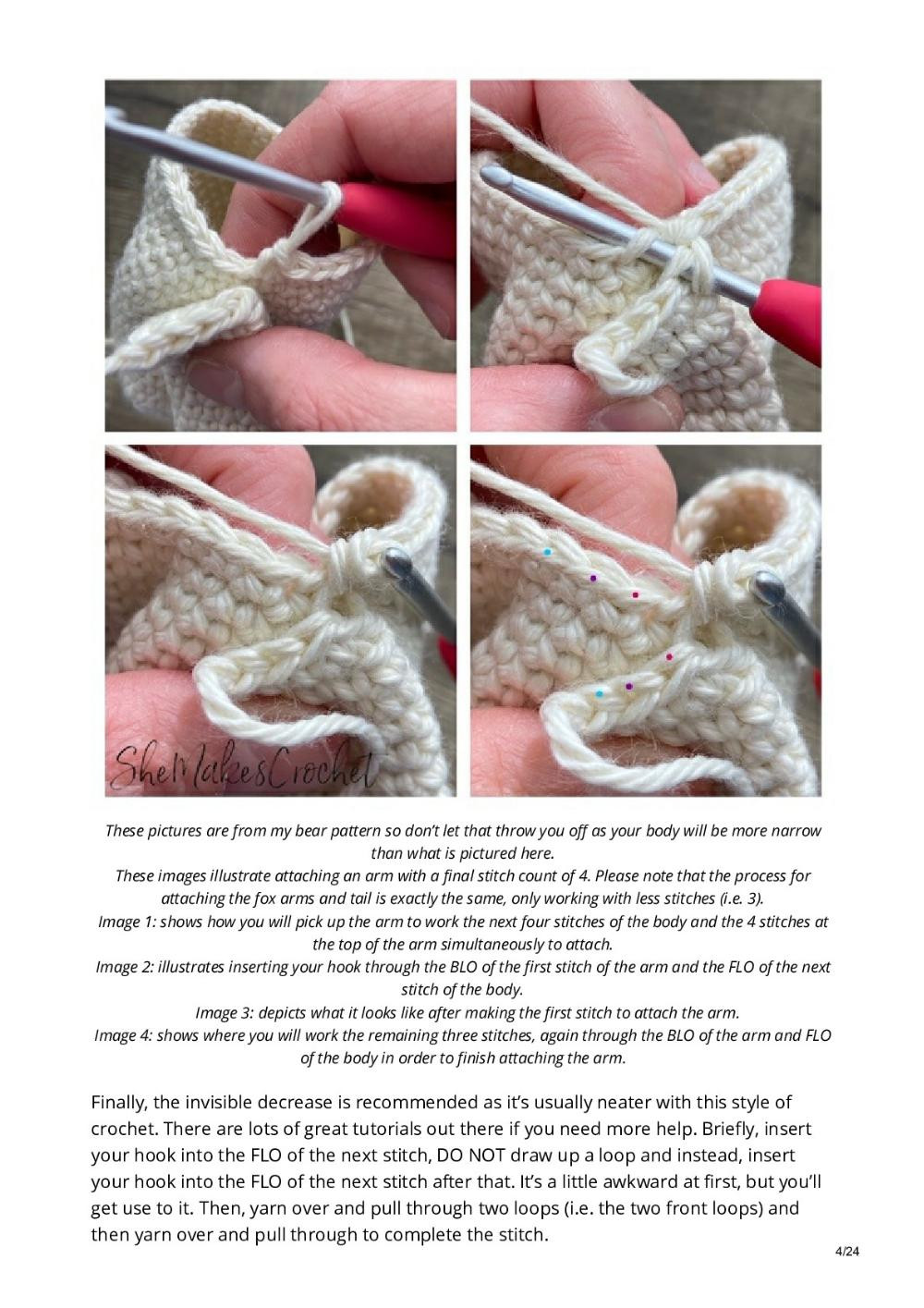 Rag Doll Fox crochet pattern