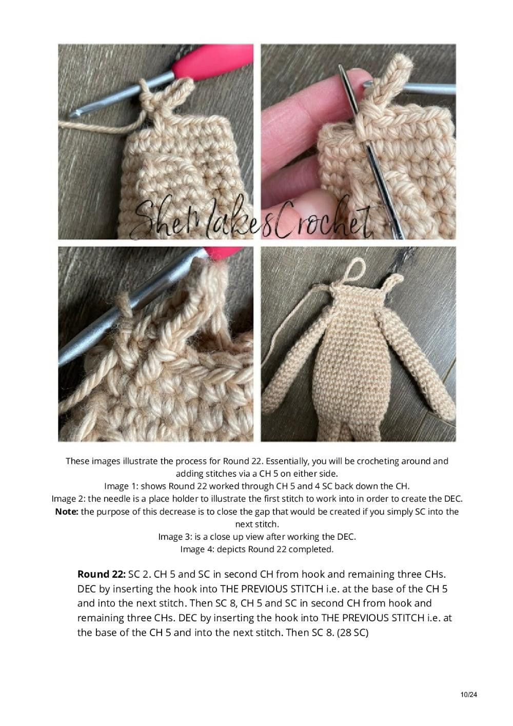 Rag Doll Fox crochet pattern