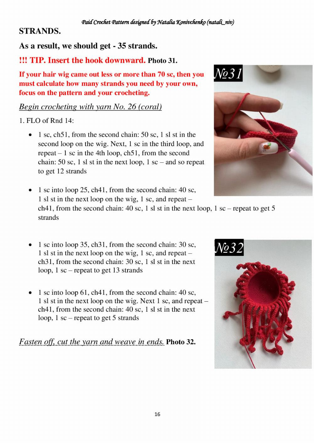 RED QUEEN crochet pattern