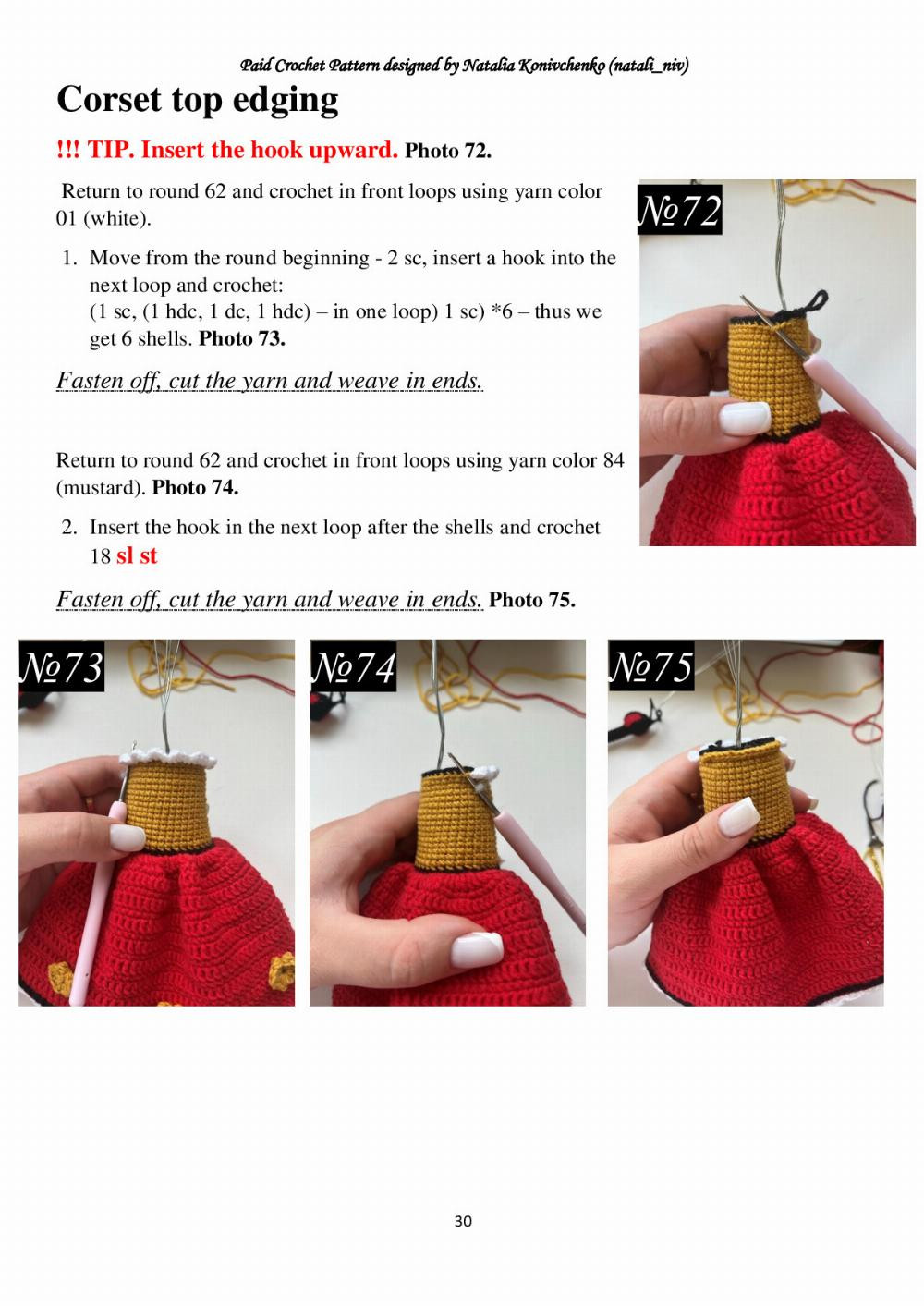 RED QUEEN crochet pattern