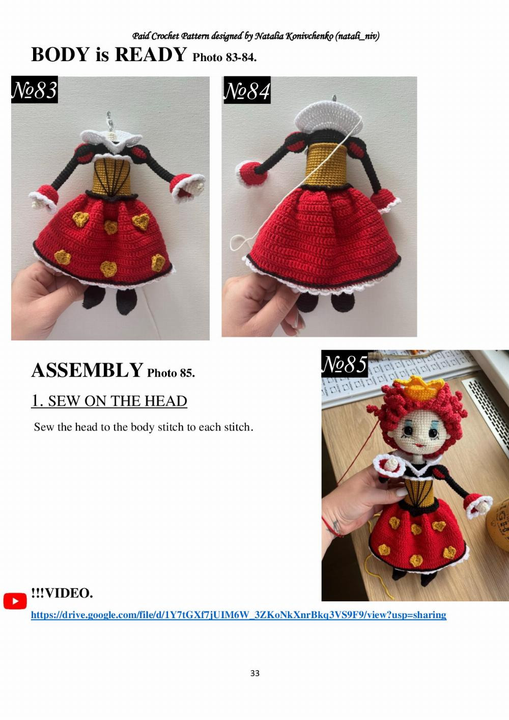 RED QUEEN crochet pattern