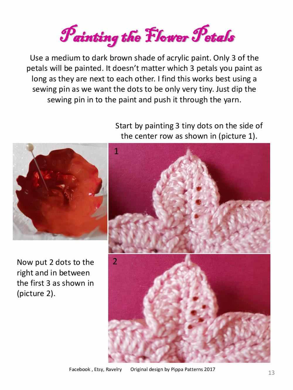 Rhododendron Pattern and instructions