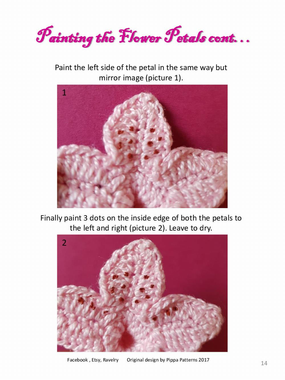 Rhododendron Pattern and instructions