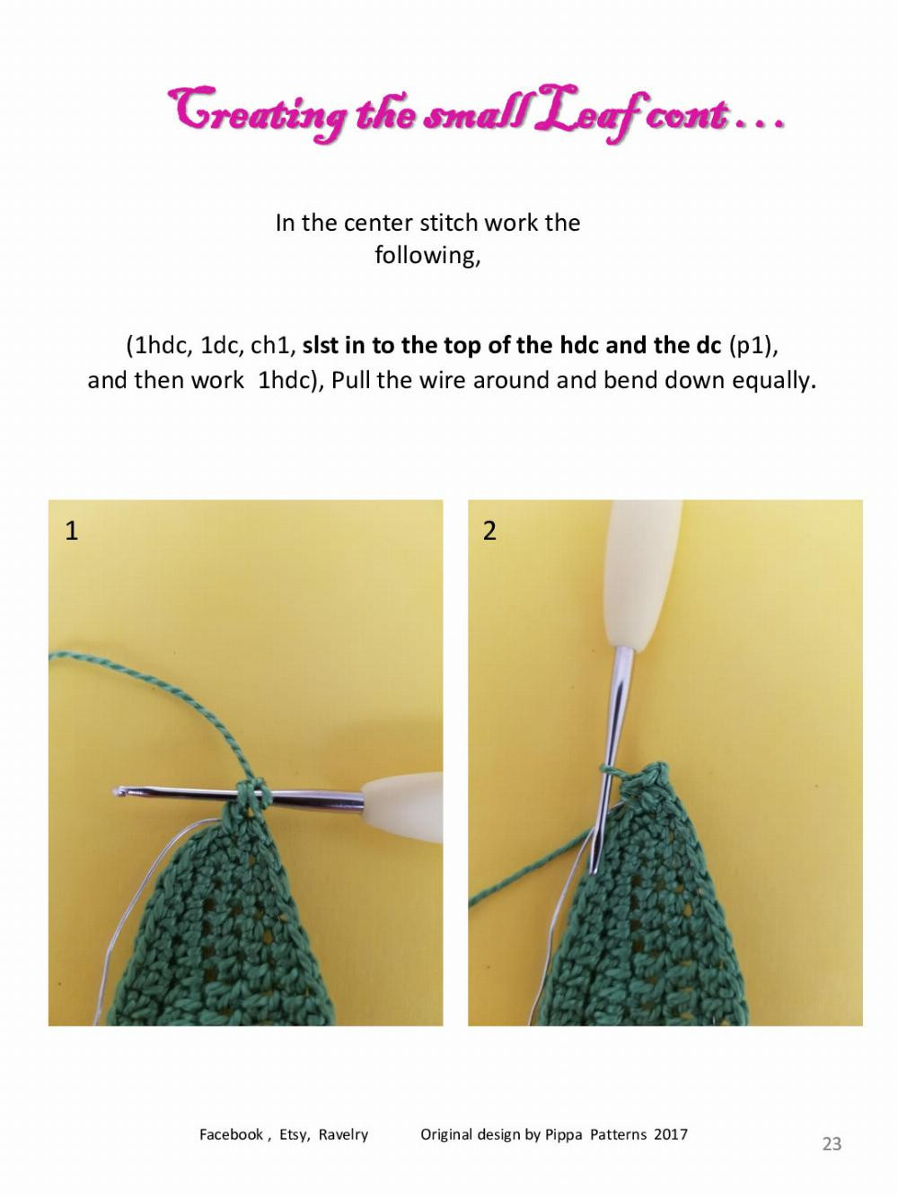 Rhododendron Pattern and instructions