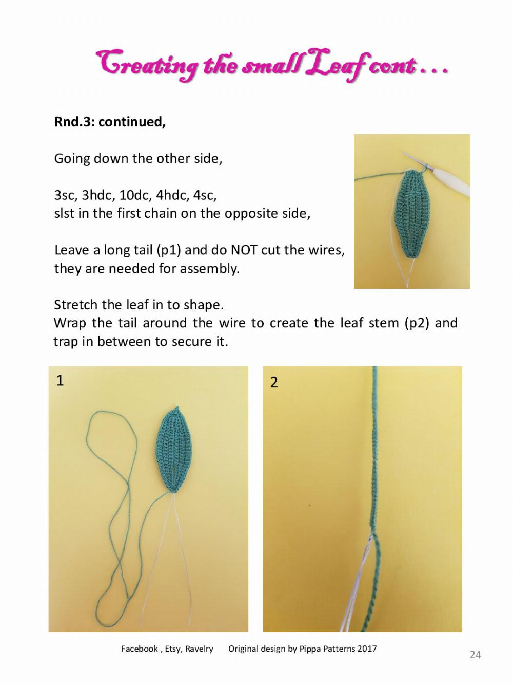 Rhododendron Pattern and instructions