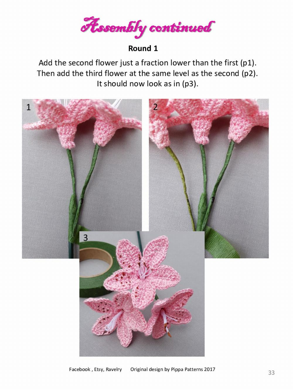 Rhododendron Pattern and instructions