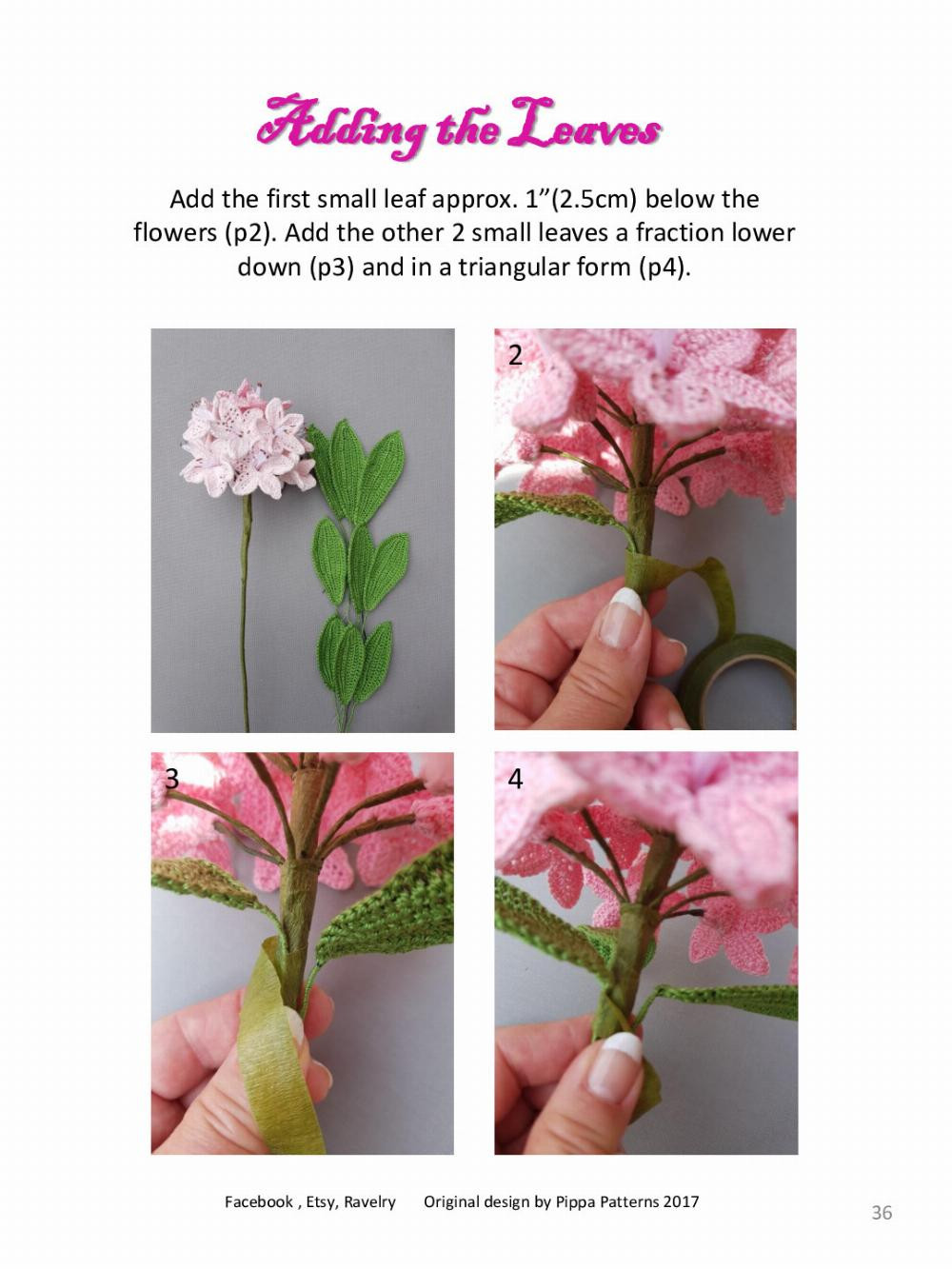 Rhododendron Pattern and instructions