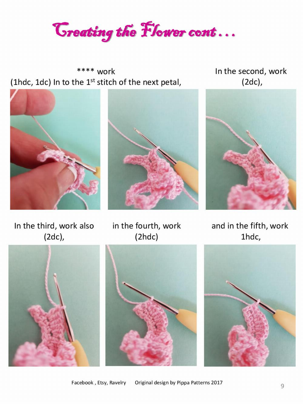 Rhododendron Pattern and instructions