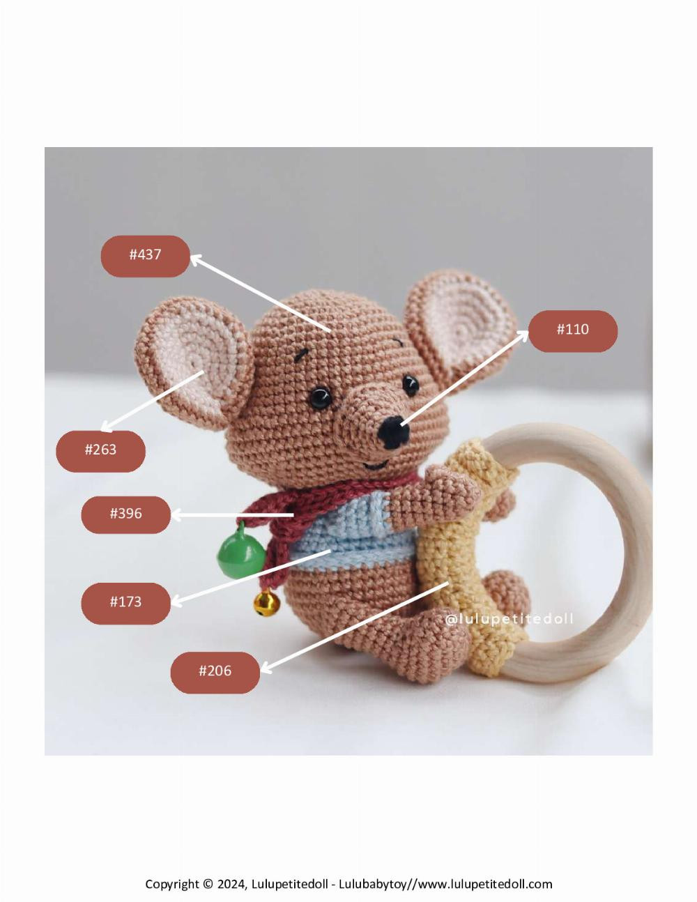 Roo Rattle crochet pattern