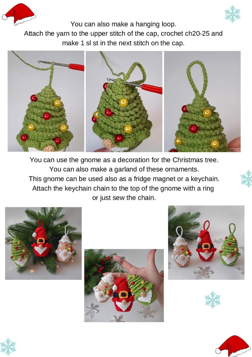 Santa gnome CROCHET PATTERN