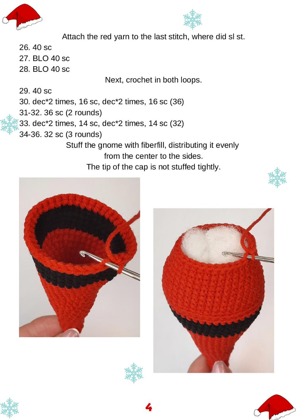 Santa gnome CROCHET PATTERN