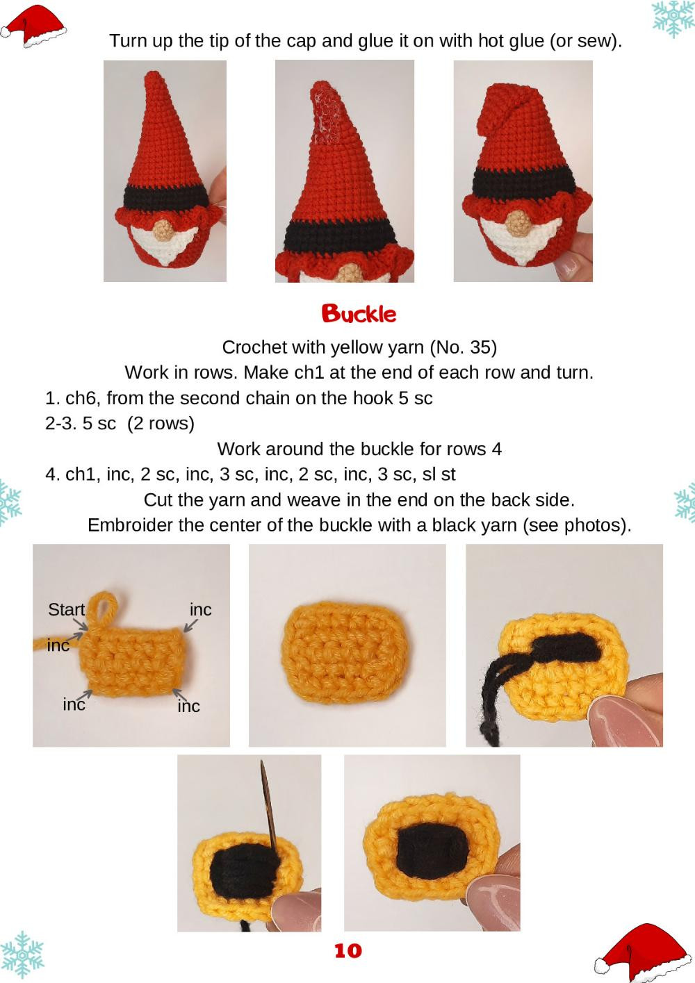 Santa gnome CROCHET PATTERN