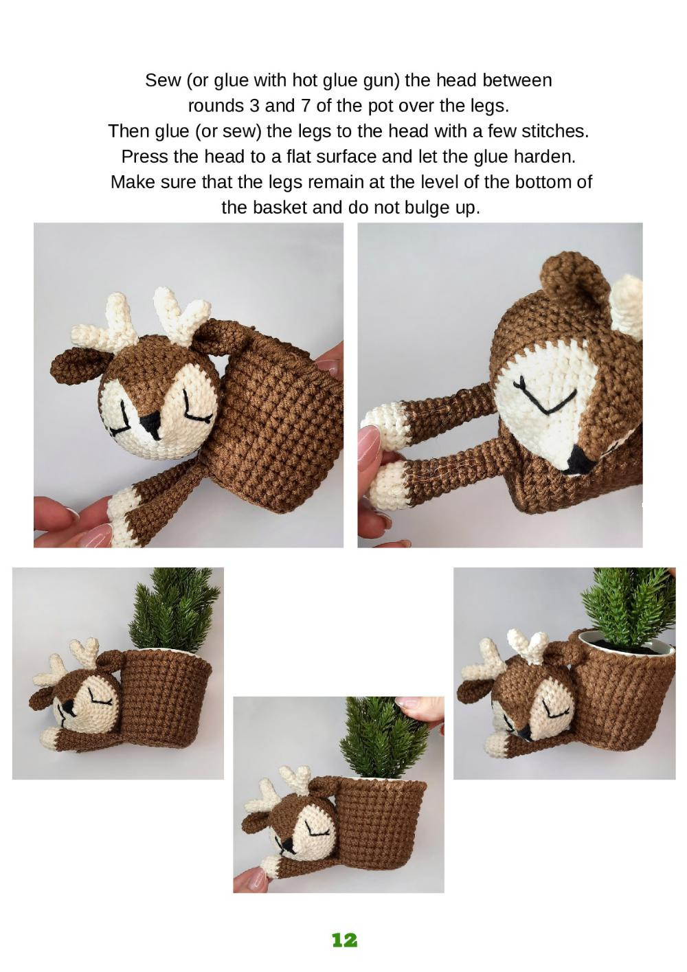 Sleeping Deer crochet pattern