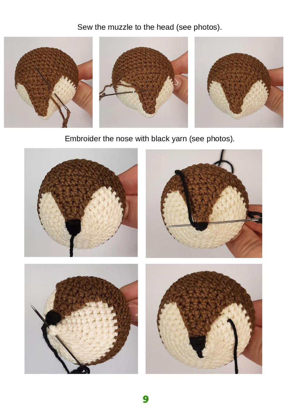 Sleeping Deer crochet pattern