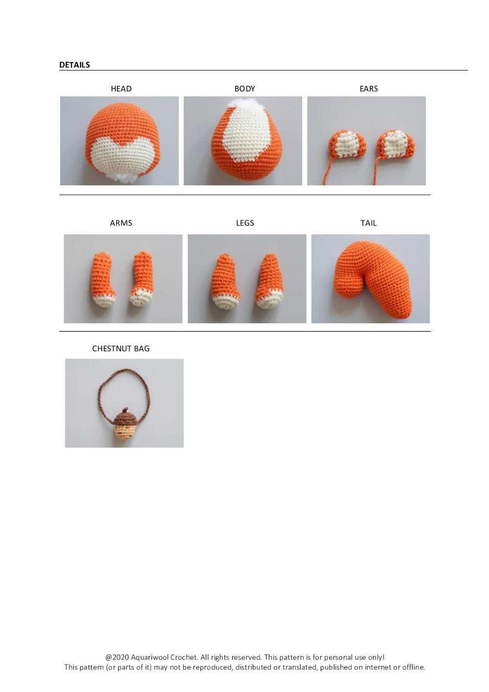 SMURFY THE SQUIRREL crochet pattern