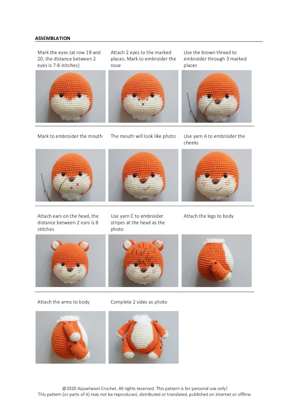 SMURFY THE SQUIRREL crochet pattern