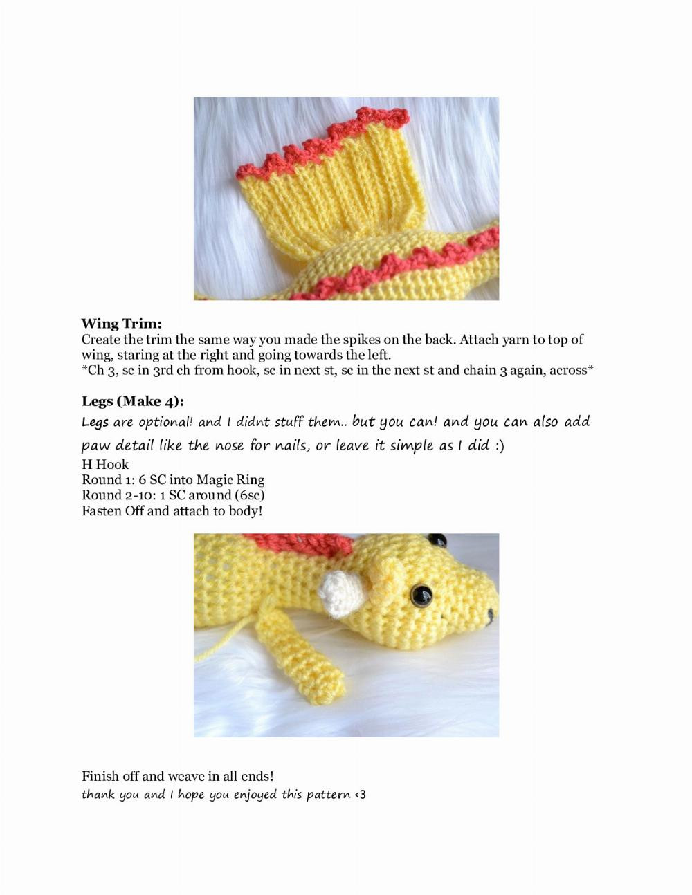 Spring Dragons crochet pattern