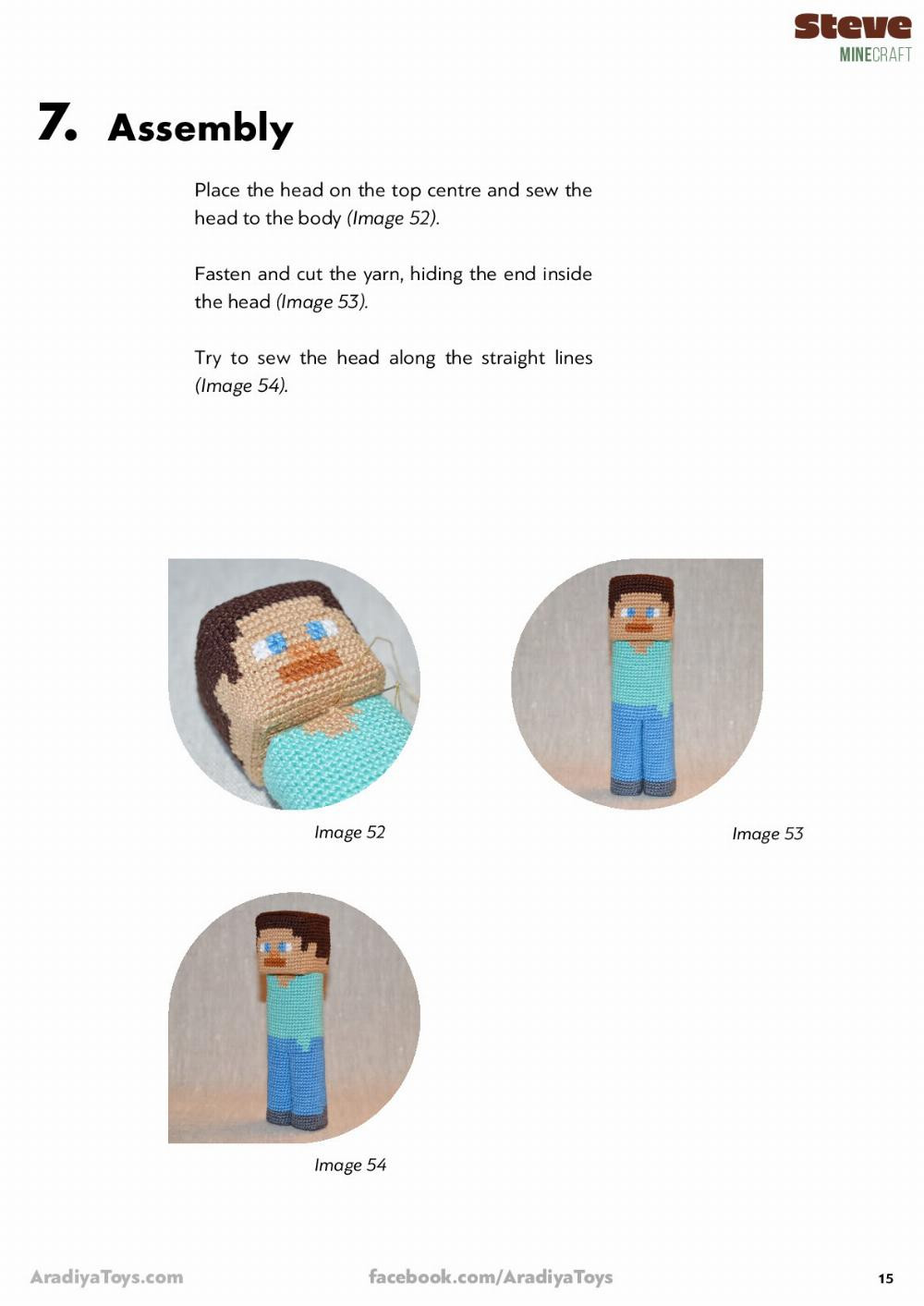 Steve Steve minecraft Minecraft Crochet pattern