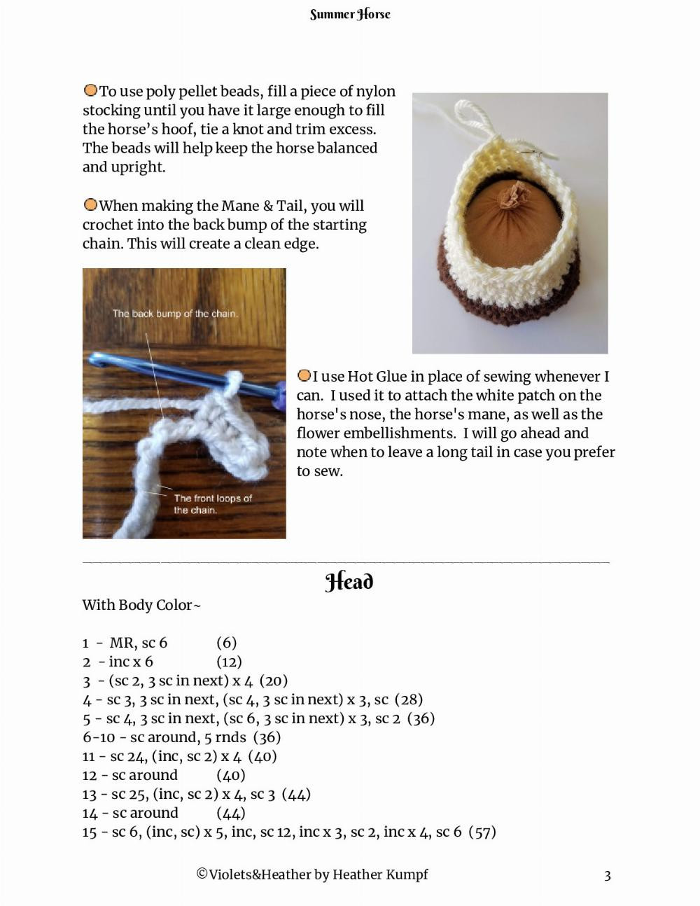 Summer Horse crochet pattern