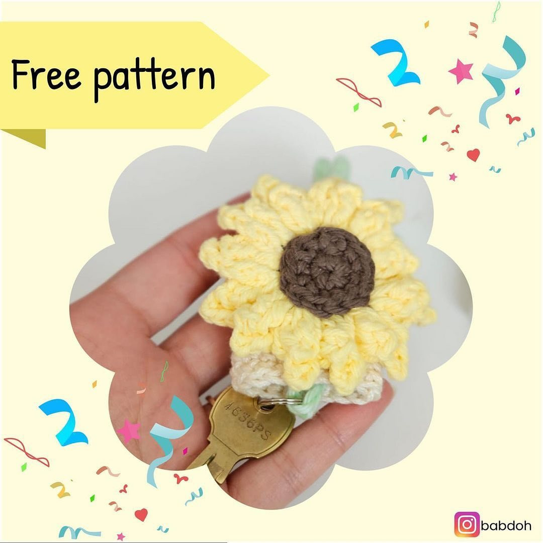 sunflower key cozy crochet pattern