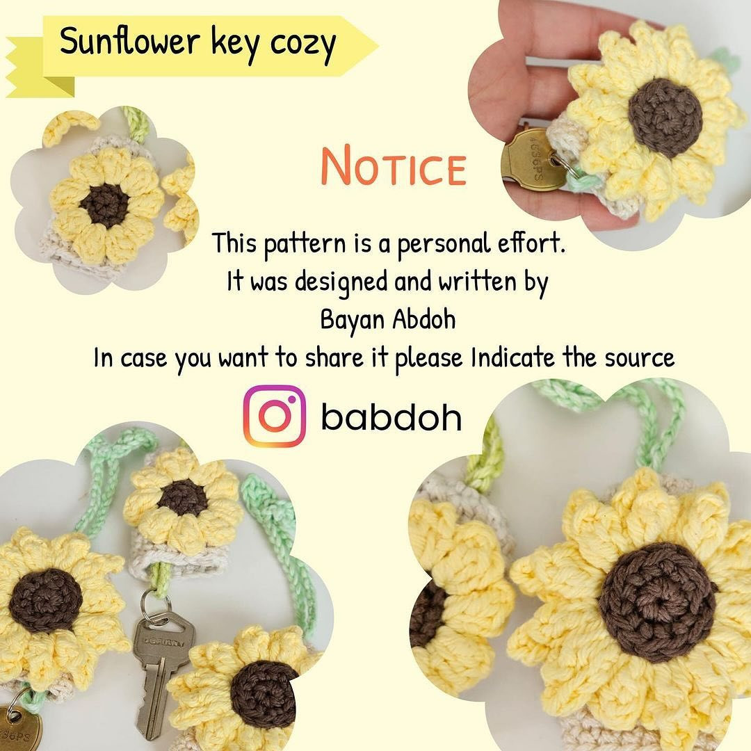 sunflower key cozy crochet pattern